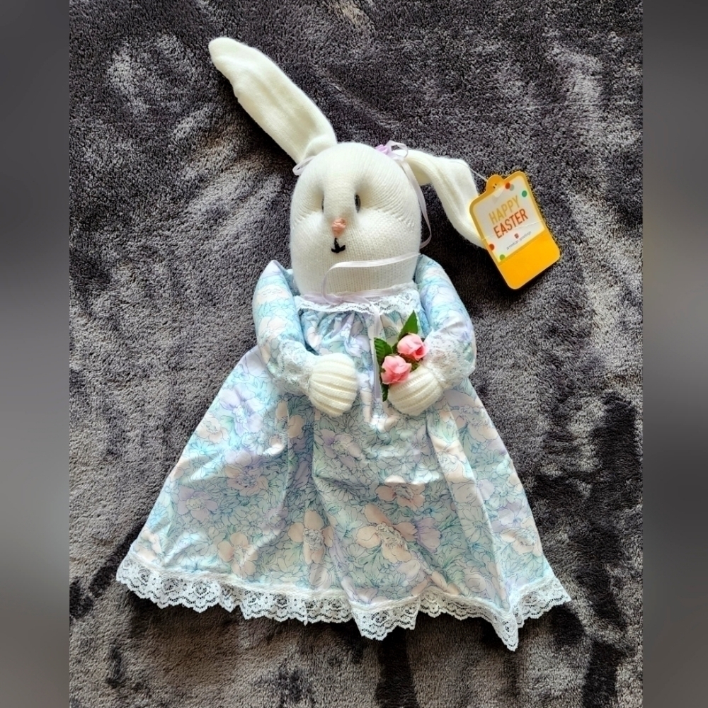 New vintage looking bunny girl/ puppet / toy Easter Decor